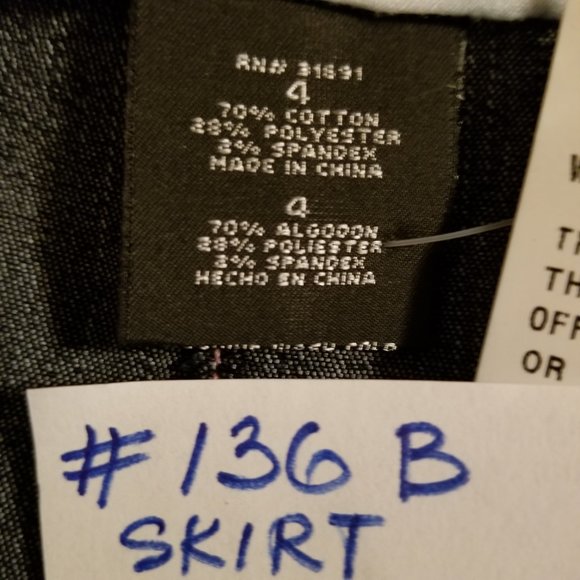 ✅#136B NWT Nicole by Michelle Miller Denim Skirt 4 - Picture 11 of 13